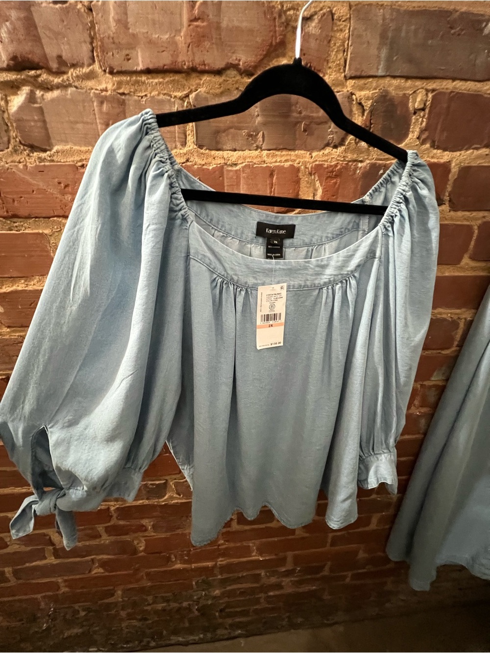 Karen Kane | Puff Sleeve Peasant Top (NWT)